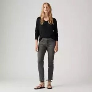 Levi's  BOYFRIEND MID RISE WOMEN'S JEANS, 32, Black/Gray